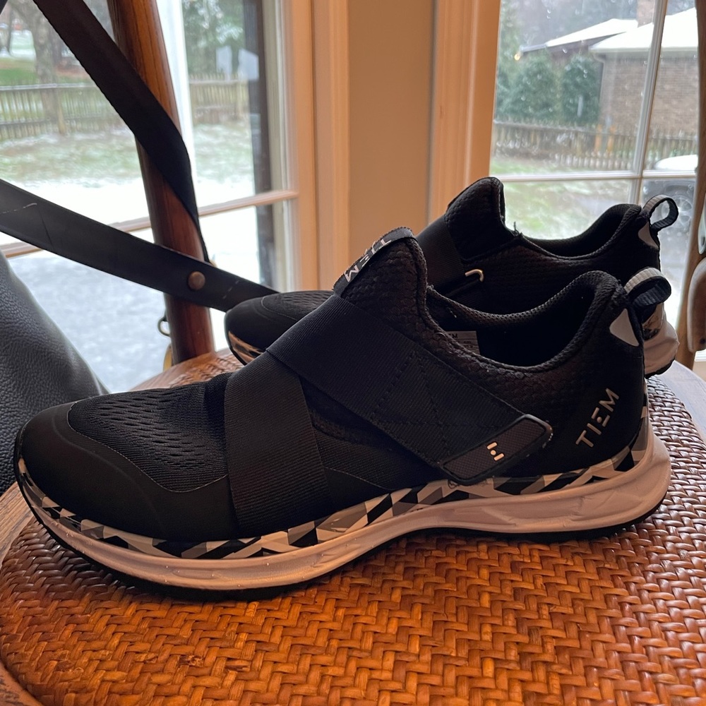 Tiem Spin Shoes (Black Geometric)